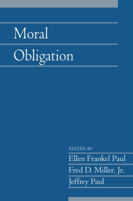Book cover of: Moral Obligation: Volume 27, Part 2. By: Ellen Frankel Paul