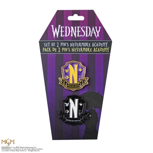Book cover of: Wednesday Set Of 2 Pin Badge-Nevermore Academy