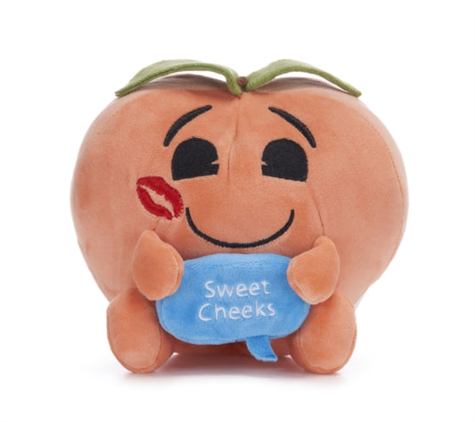 Book cover of: 7" Peach Emoji Plush Gift