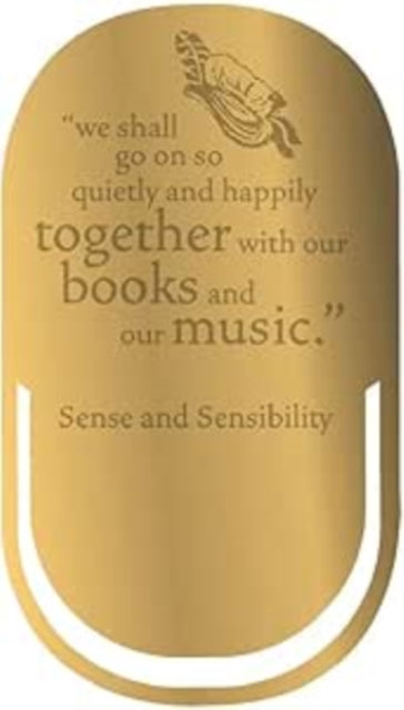 Book cover of: Bookmark Metal - Pulteney Press (Jane Austen)