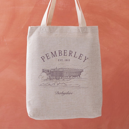 Book cover of: Pemberley Book Plate Illustration Tote Bag