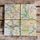 Book cover of: OS Map Ceramic Four Coaster Set - Snowdonia National Park