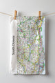 Book cover of: OS Map Tea-towel - South Downs National Park