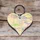 Book cover of: OS Map Wooden Heart Key-ring - Exmoor National Park