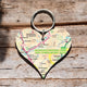 Book cover of: OS Map Wooden Heart Key-ring - Snowdonia National Park
