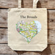Book cover of: OS Map Premium Canvas Tote Bag - The Broads