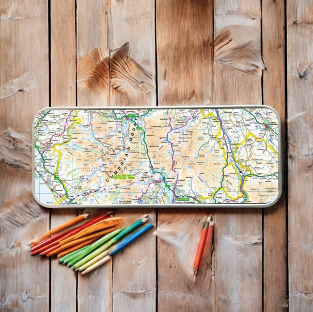 Book cover of: OS Map Metal Pencil Tin - Lake District National Park