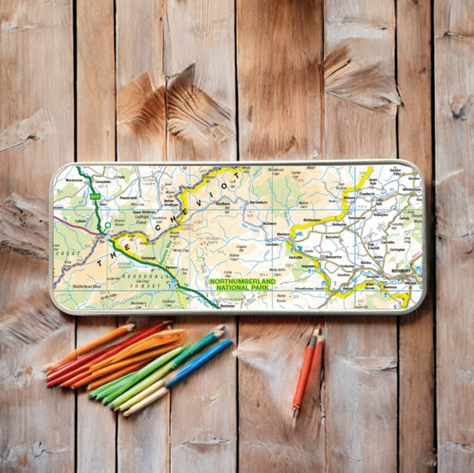 Book cover of: OS Map Metal Pencil Tin - Northumberland National Park