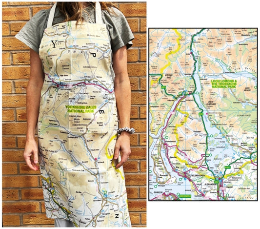 Book cover of: OS Map Adult Apron - Loch Lomond and The Trossachs National Park