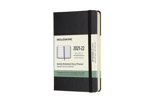 Book cover of: Moleskine 2022 18-Month Weekly Pocket Hardcover Notebook