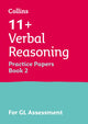 Book cover of: 11+ Verbal Reasoning Practice Papers Book 2. By: Collins 11+