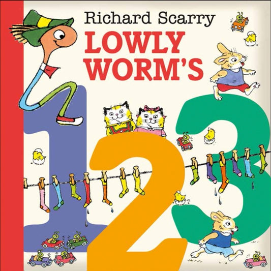 Book cover of: Lowly Worm’s 123. By: Richard Scarry