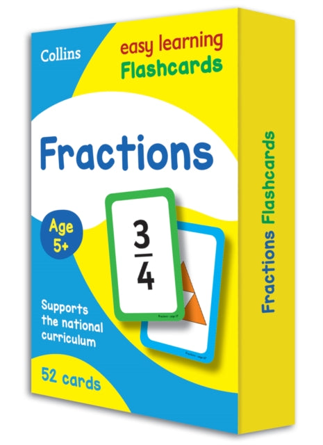 Book cover of: Fractions Flashcards. By: Collins Easy Collins Easy Learning