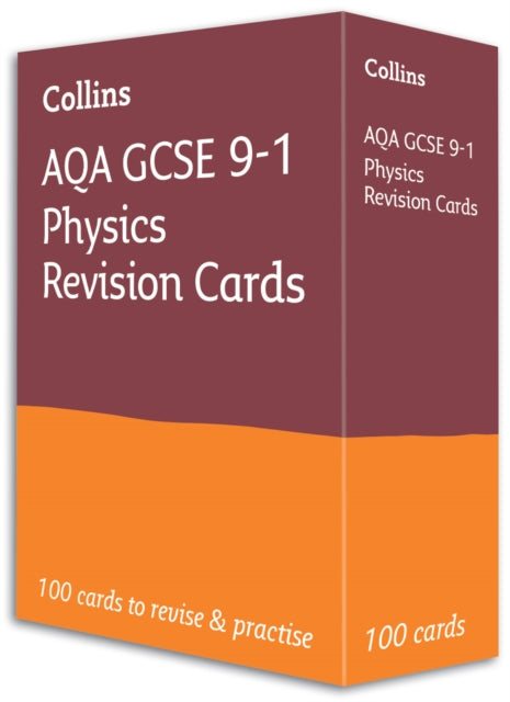 Book cover of: AQA GCSE 9-1 Physics Revision Cards. By: Collins Collins GCSE
