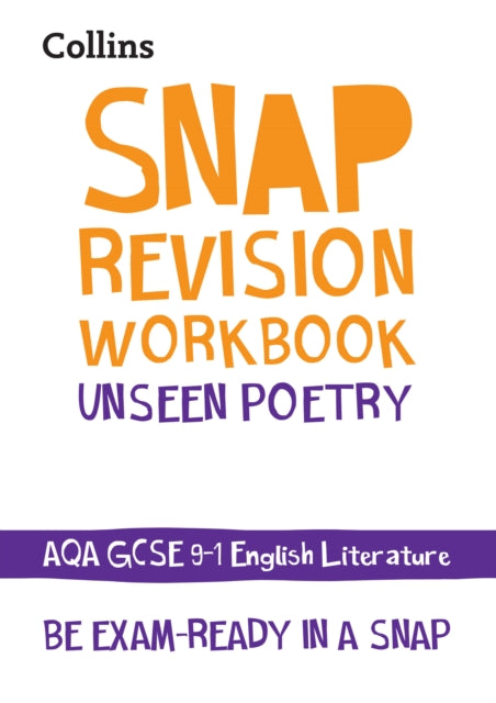 Book cover of: AQA Unseen Poetry Anthology Workbook. By: Collins Collins GCSE