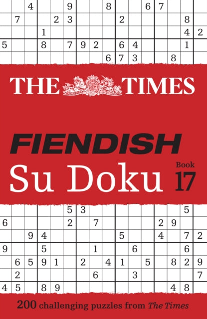 Book cover of: Times Fiendish Su Doku Book 17. By: The Times Mind Games