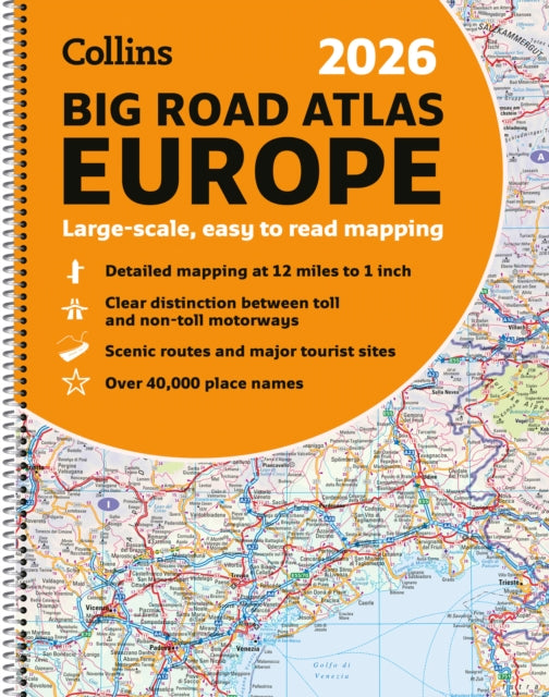 Book cover of: Collins 2026 Big Road Atlas Europe. By: Ash Roy