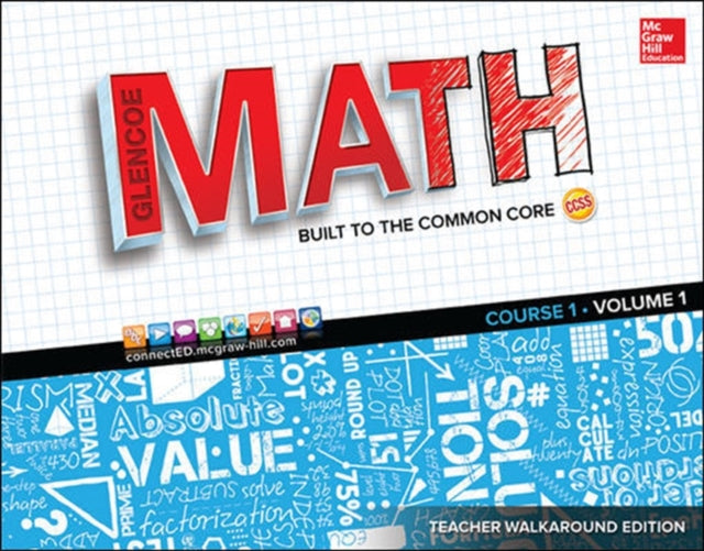 Book cover of: Glencoe Math, Course 1, Teacher Walkaround Edition, Volume 1