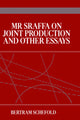 Book cover of: Mr Sraffa on Joint Production and Other Essays