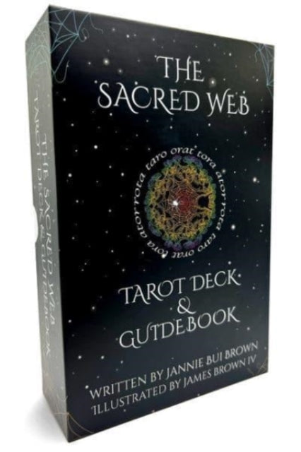 Book cover of: Sacred Web Tarot. By: Jannie Bui Brown