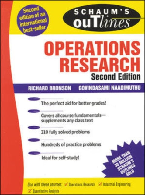 Book cover of: Schaum's Outline of Operations Research