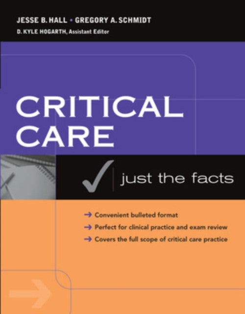 Book cover of: Critical Care: Just the Facts. By: Jesse B. Hall