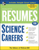 Book cover of: Resumes for Science Careers. By: McGraw-Hill
