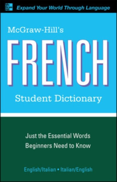 Book cover of: McGraw-Hill's French Student Dictionary. By: Jacqueline Winders