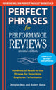 Book cover of: Perfect Phrases for Performance Reviews 2/E. By: Douglas Max