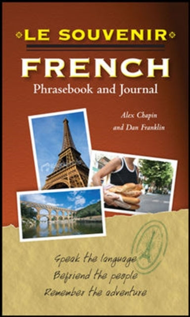 Book cover of: Le souvenir French Phrasebook and Journal