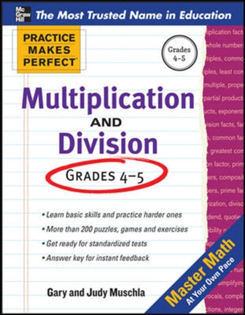 Book cover of: Practice Makes Perfect Multiplication and Division