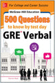 Book cover of: McGraw-Hill Education 500 GRE Verbal Questions to Know by Test Day. By: Shannon Reed
