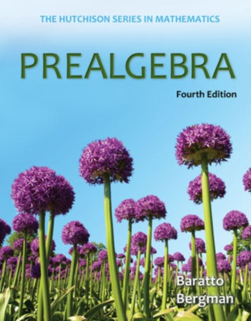 Book cover of: Prealgebra. By: Stefan Baratto