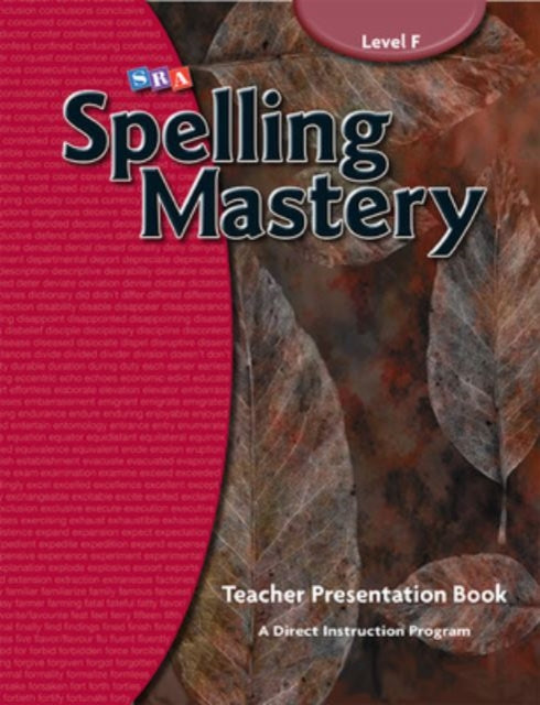 Book cover of: Spelling Mastery Level F, Teacher Materials. By: SRA Publications Staff