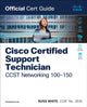 Book cover of: Cisco Certified Support Technician CCST Networking 100-150 Official Cert Guide. By: WHITE, RUSS