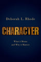 Book cover of: Character. By: Deborah L. Rhode
