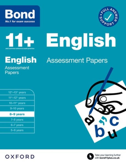 Book cover of: Bond 11+ English Assessment Papers 8-9 years (for GL Assessment & other 11 plus exams). By: Sarah Lindsay