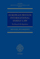 Book cover of: European Private International Family Law. By: Michael Wilderspin