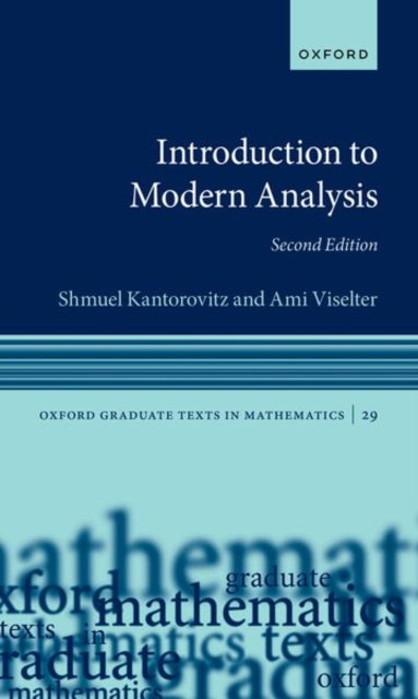 Book cover of: Introduction to Modern Analysis. By: Shmuel Kantorovitz