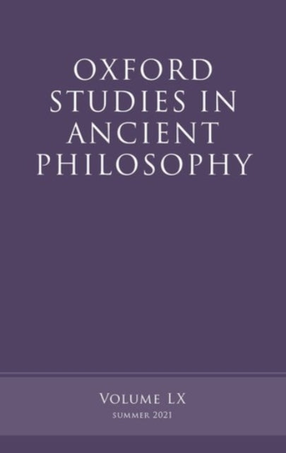 Book cover of: Oxford Studies in Ancient Philosophy, Volume 60. By: Victor Caston
