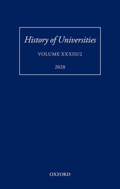 Book cover of: History of Universities Volume XXXIII/2. By: Mordechai Feingold