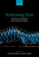 Book cover of: Performing Time. By: Clemens Wollner