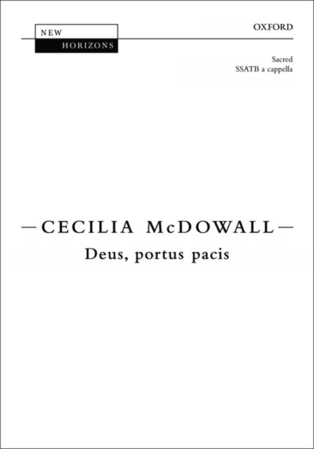 Book cover of: Deus, portus pacis. By: Cecilia McDowall
