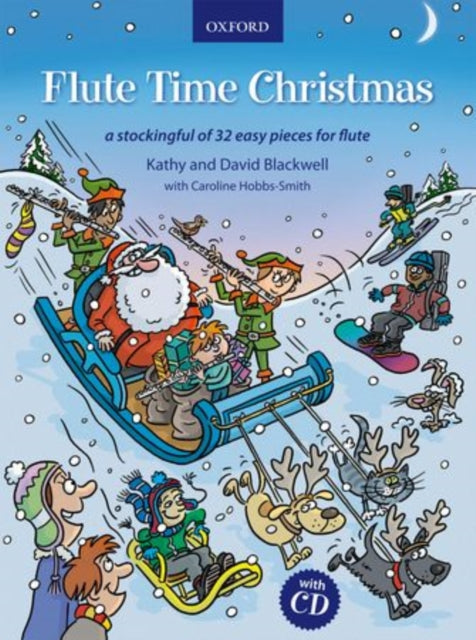 Book cover of: Flute Time Christmas + CD. By: Blackwell, Kathy, Blackwell, David