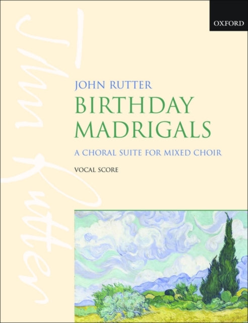 Book cover of: Birthday Madrigals. By: John Rutter