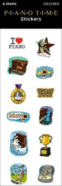Book cover of: Piano Time Stickers. By: Oxford University Press