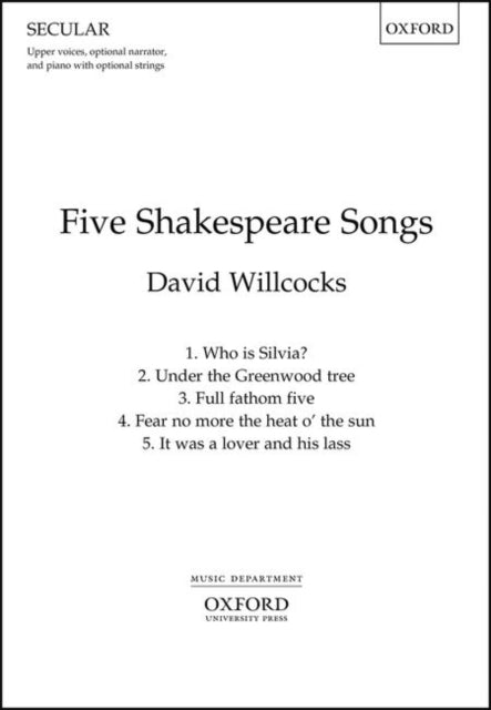 Book cover of: Five Shakespeare Songs