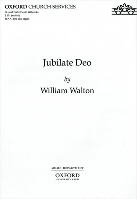 Book cover of: Jubilate Deo. By: William Walton