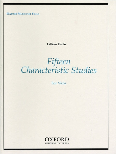 Book cover of: Fifteen Characteristic Studies for Viola
