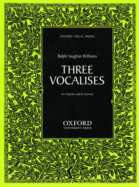Book cover of: Three Vocalises